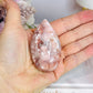 Flower Agate Druzy Egg On Stand 7cm