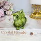 Green Jade Carved Owl 6cm