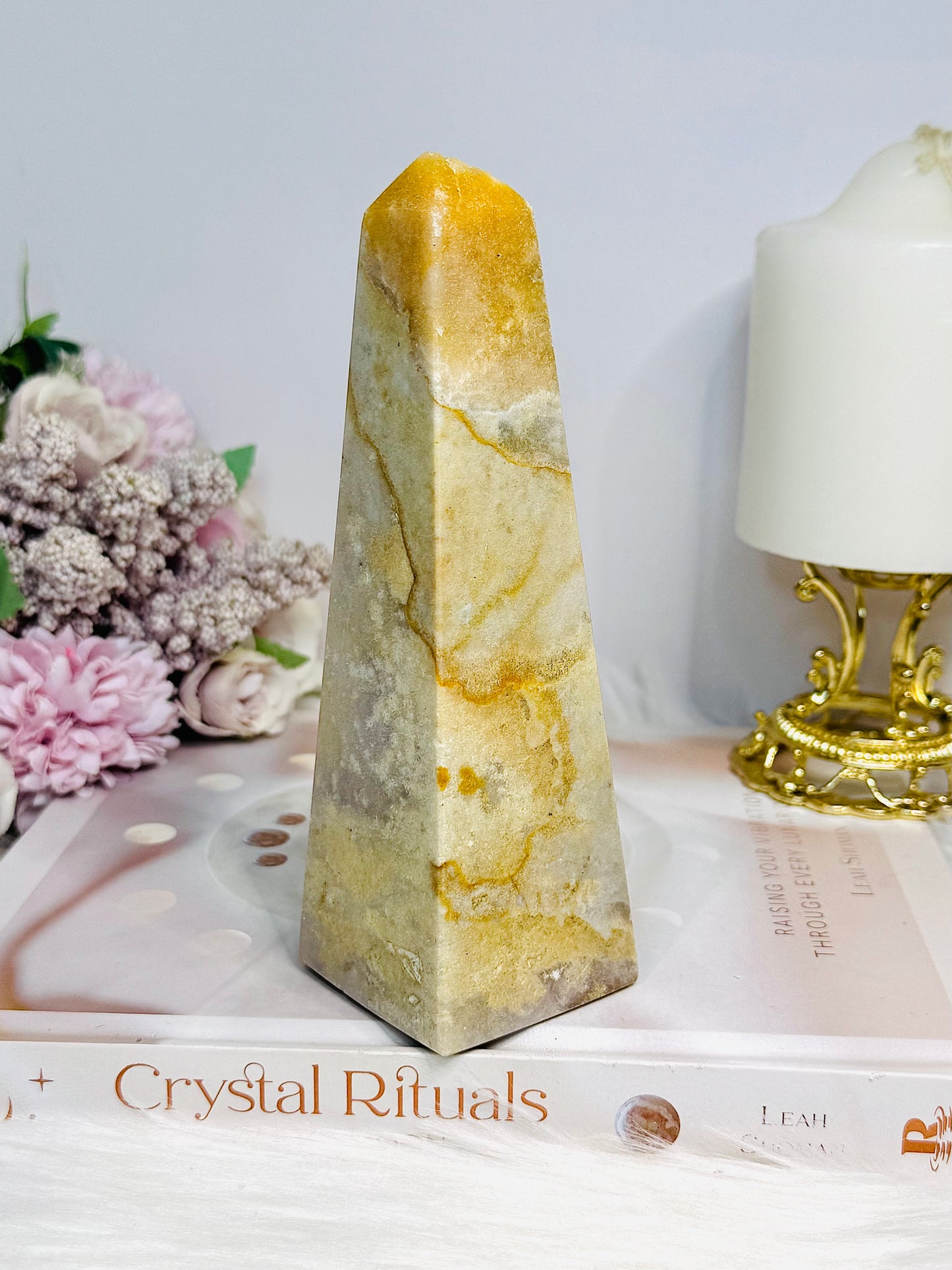 Large Pink Amethyst Tower | Obelisk 15.5cm Reduced as Imperfect Tip