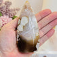 Perfect 11.5cm Druzy Flower Agate Freeform | Flame