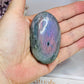 Large Labradorite Palm Stone with Pink & Purple Flash