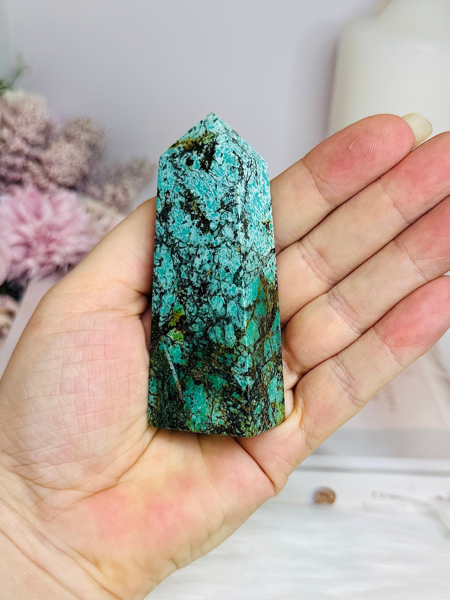 Natural Turquoise Tower 8.5cm