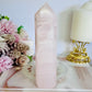 UV Reactive Pink Mangano Calcite Tower | Generator 16cm