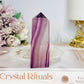 Purple Fluorite Tower 8.5cm