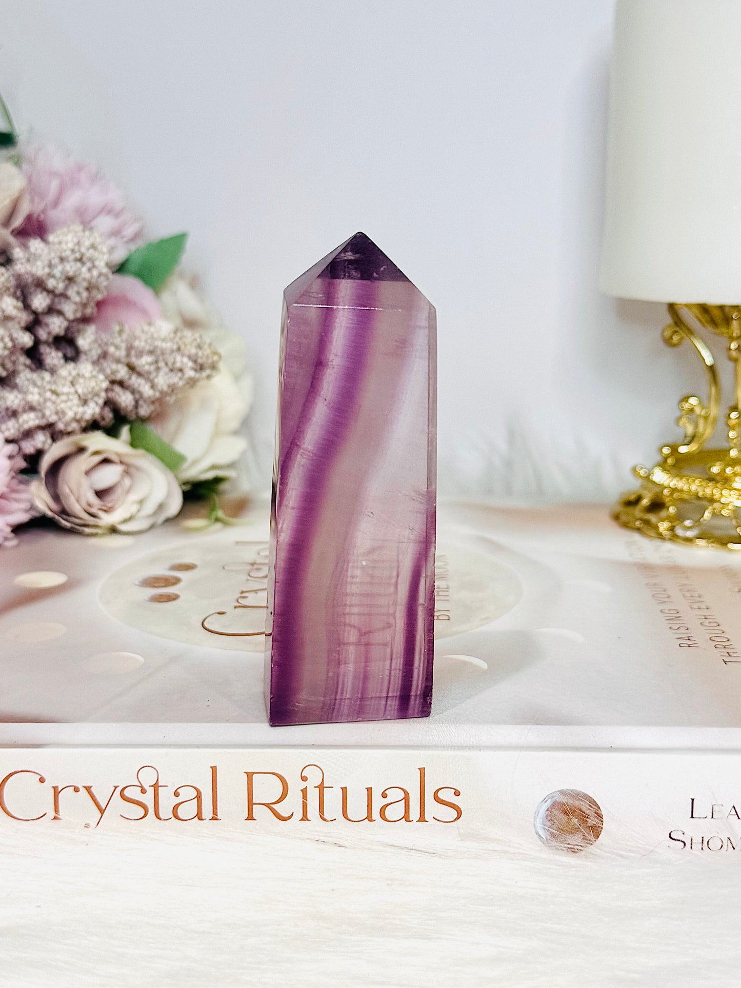 Purple Fluorite Tower 8.5cm