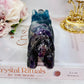 Beautiful Carved Rainbow Fluorite Bear 368grams