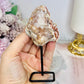 Pink Amethyst Natural Geode On Stand 11cm
