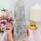 Classy & Fabulous Large 17cm 750gram Druzy Agate Tower From Brazil Just Gorgeous