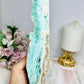 Large Blue Hemimorphite Druzy Tower 24cm