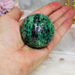 Ruby Zoisite Sphere on Stand 213g