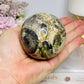 Large Money Agate Sphere on Stand 372g