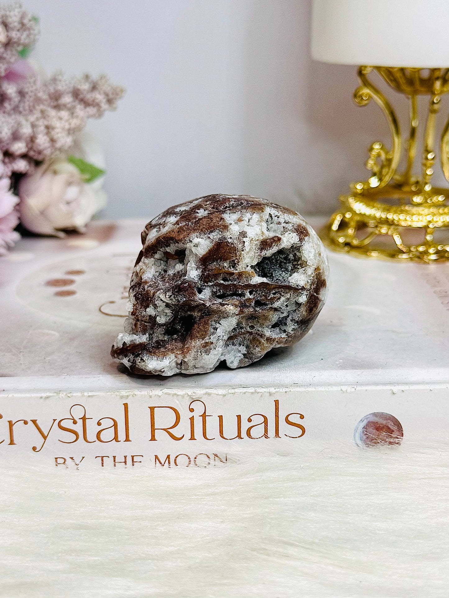 Druzy Sphalerite Skull 6cm