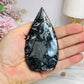 Black Panda Calcite Flame 10cm