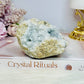 Natural Blue Celestite Specimen Cluster 410g