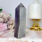 Green & Purple Pastel Fluorite Tower 13cm 331grams