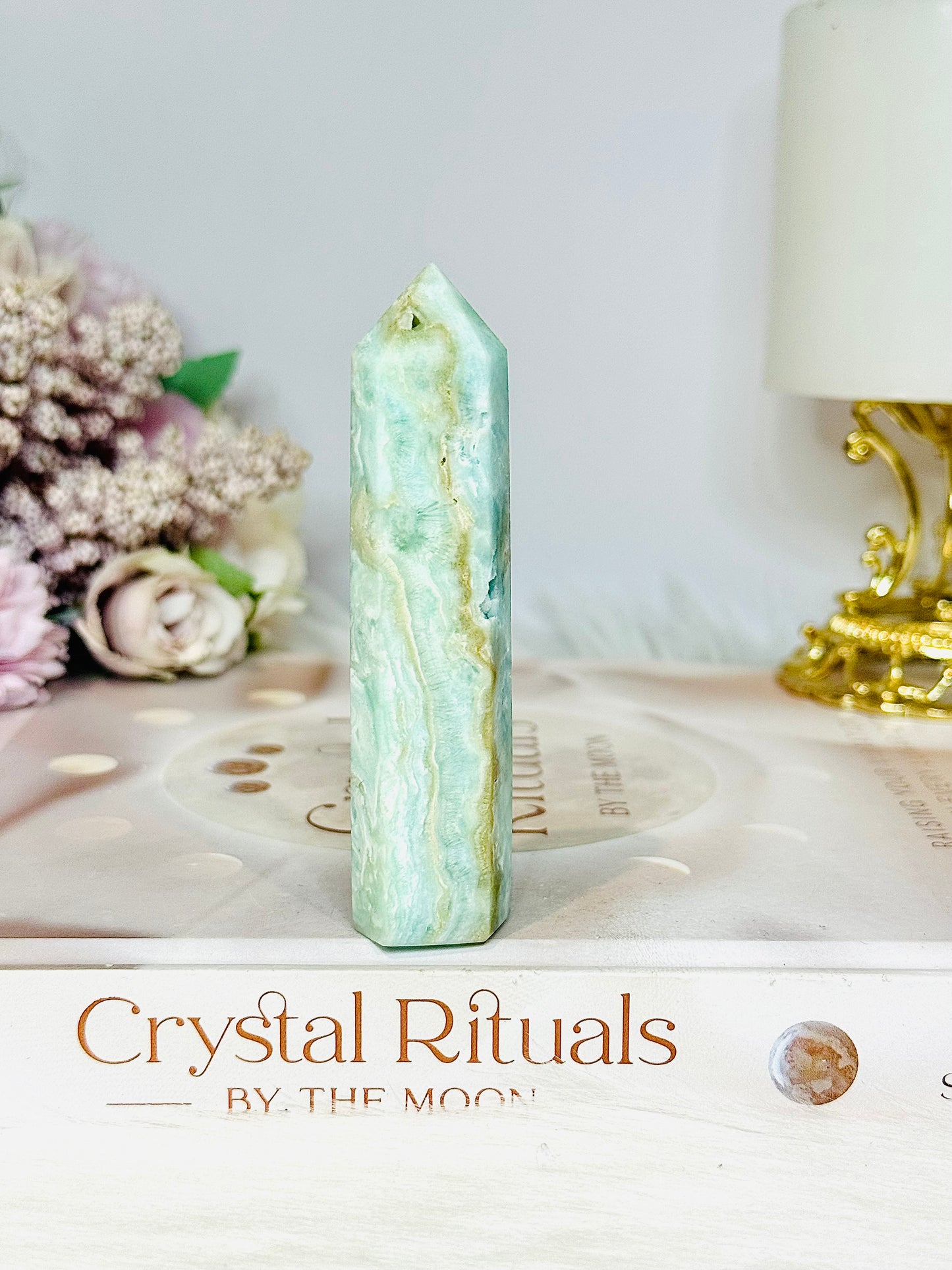 Blue Hemimorphite Tower 9cm