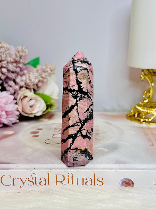 Rhodonite Chunky Tower 9cm