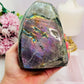 WOW!!!!!! Classy & Absolutely Fabulous Large 14.5cm 1.43KG Labradorite Polished Freeform with Stunning Purple Flash Truly Gorgeous