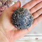 Gorgeous Natural Grape Agate Sphere 229grams On Stand