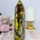 Large Green Opal Druzy Chunky Tower 18cm 668g