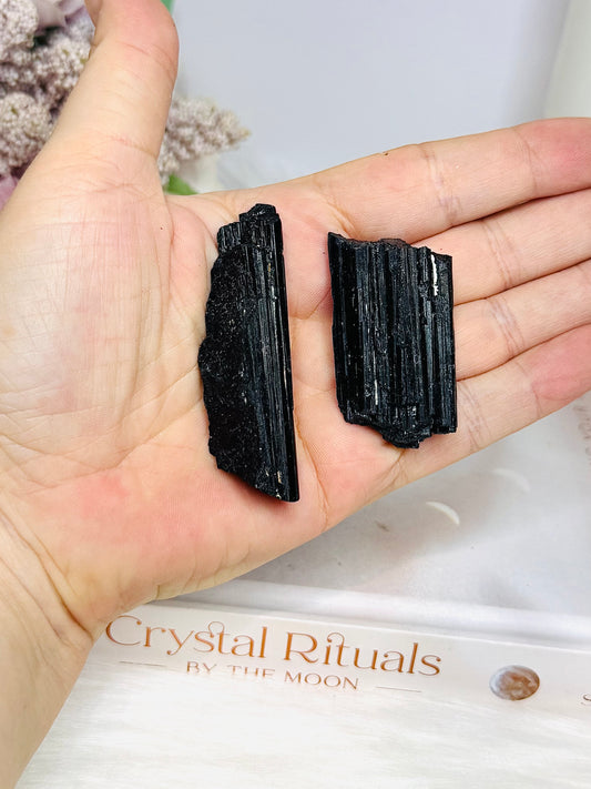 Natural Black Tourmaline Specimens