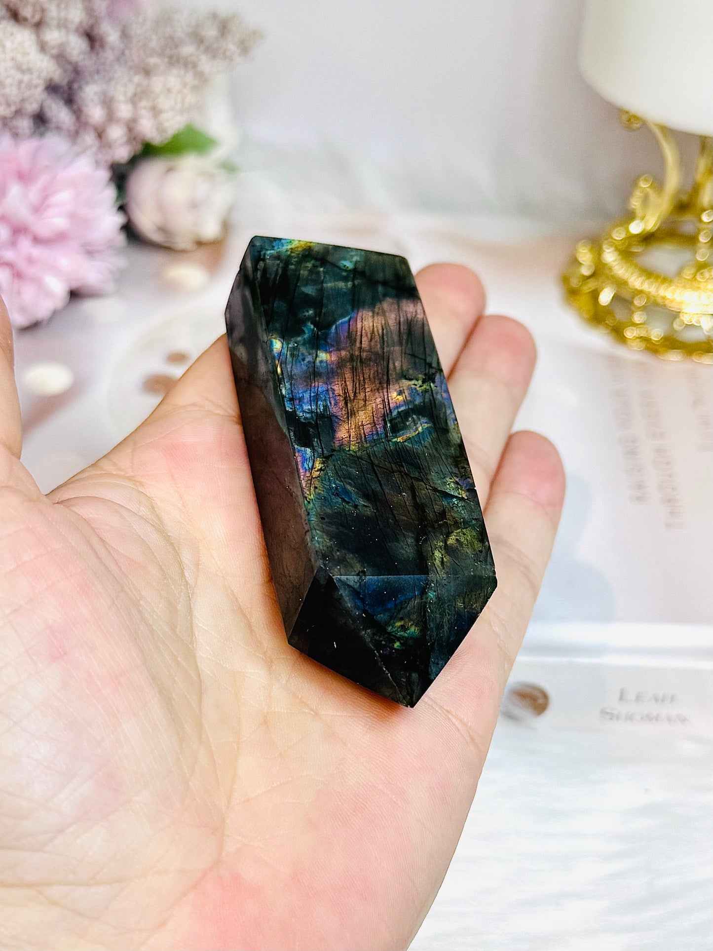 High Grade Labradorite Tower 9cm