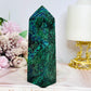 Natural Azurite Malachite Tower 13cm 280g