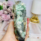 Large Green Cubed Fluorite Sugar Druzy Specimen on Matrix 15cm 777g