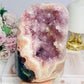 High Grade Pink Amethyst Druzy Freeform with Jasper Inclusions 14.5cm 1.8KG