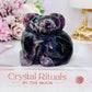 Large Chunky 425gram Dream | Chevron Amethyst Koala Carving