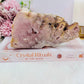 Druzy Pink Amethyst Slab From Brazil 16.5cm 412gram