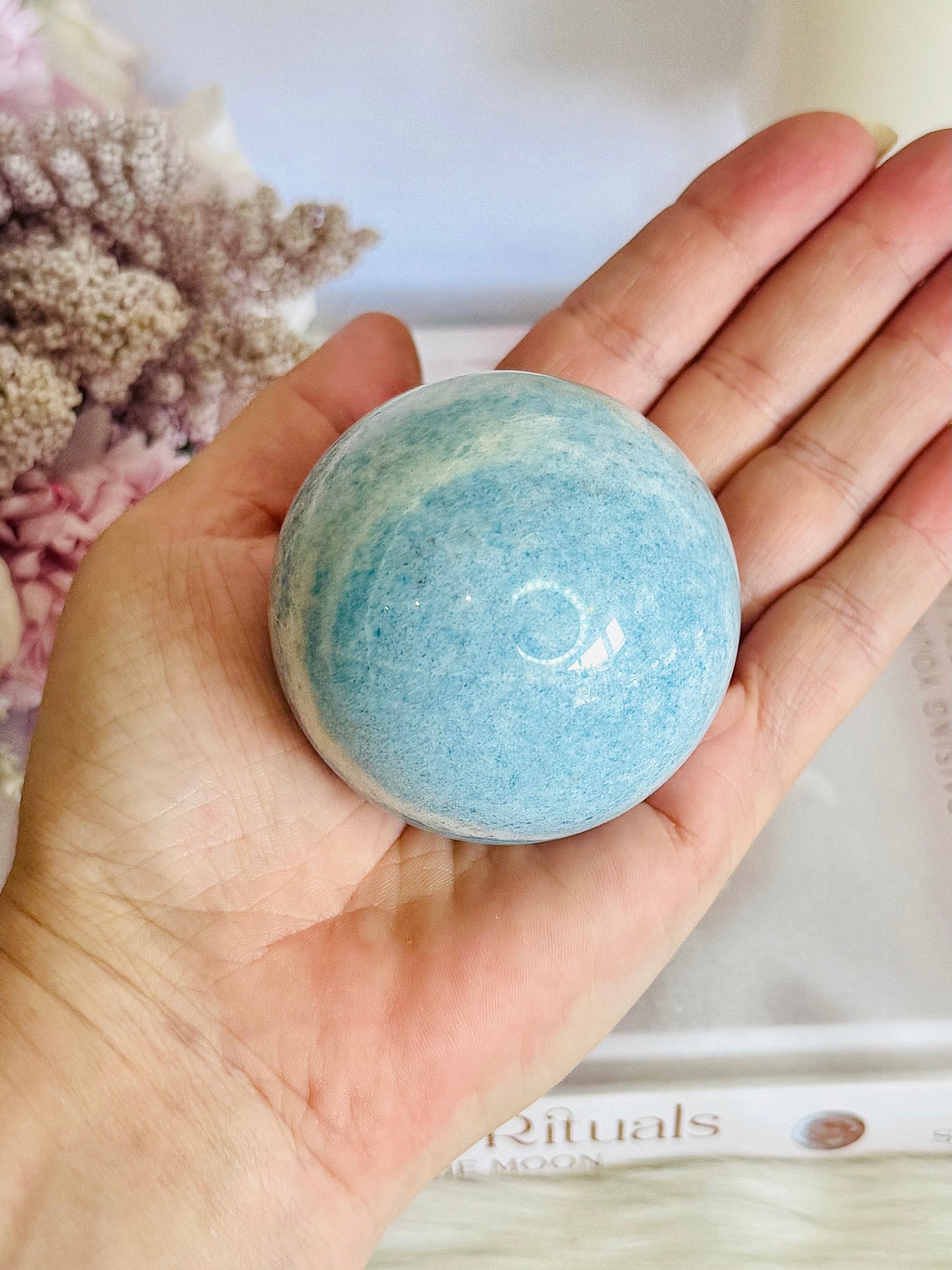 Super Stunning High Grade Natural Trolleite Sphere On Stand 265grams