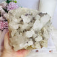 Rare Collectors Piece - Large Natural Clear Quartz Cluster with Purple Fluorite Inclusions 1.6KG