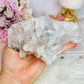 Wow!! Stunning Natural Clear Quartz Cluster Specimen From Brazil 15cm