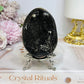 Druzy Septarian Egg on Stand 344g
