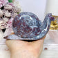 Large Ocean Jasper Carved Snail 13cm 403g
