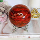 Red Jasper Huge Sphere On Stand 1.5KG 10cm