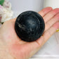Natural Black Sphalerite Sphere on Stand 377g
