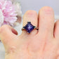 Stunning Silver Lepidolite Ring Size R In Gift Bag