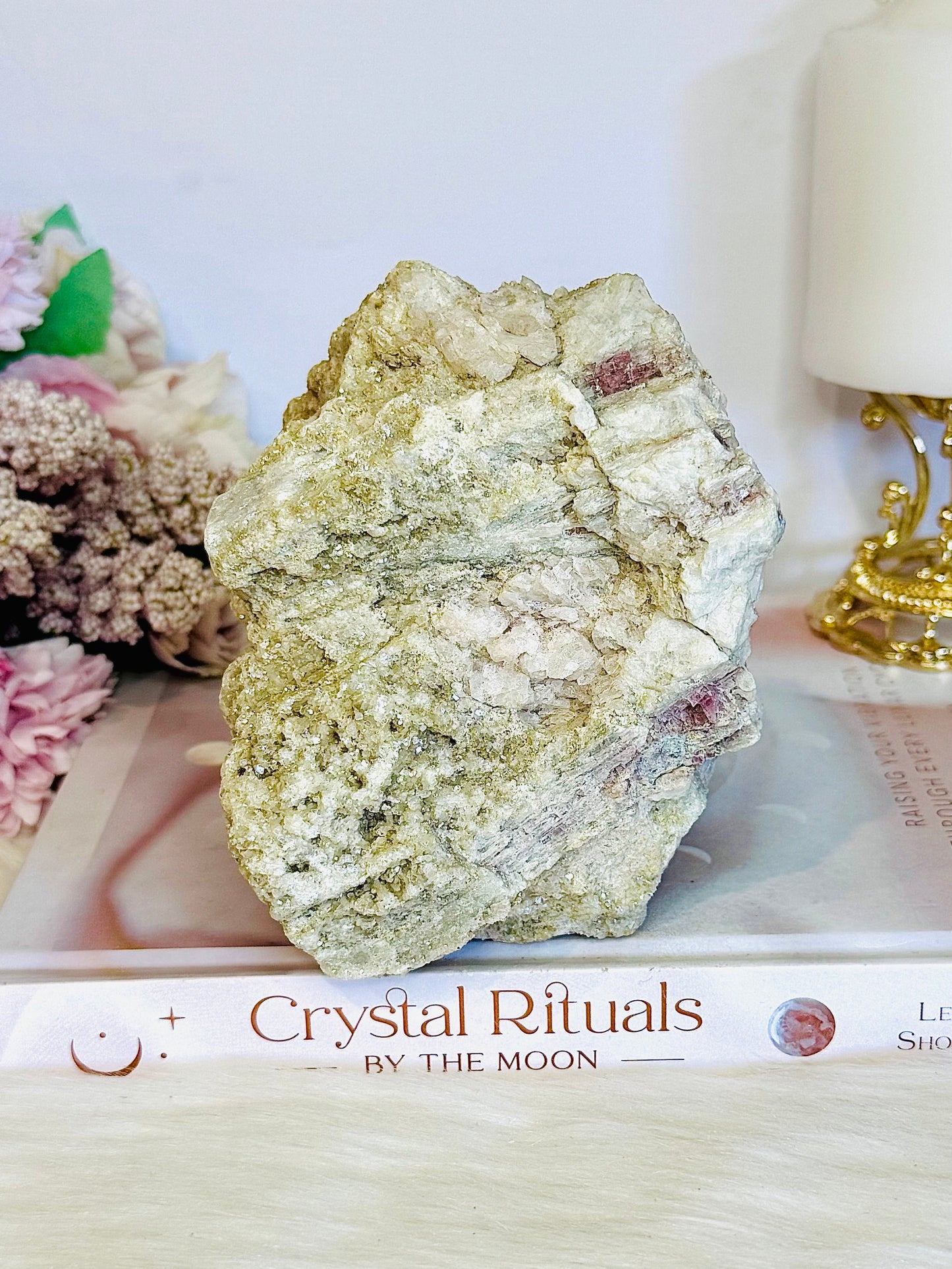 Pink Tourmaline Natural Large Sparkling Specimen | Freeform 1.48KG