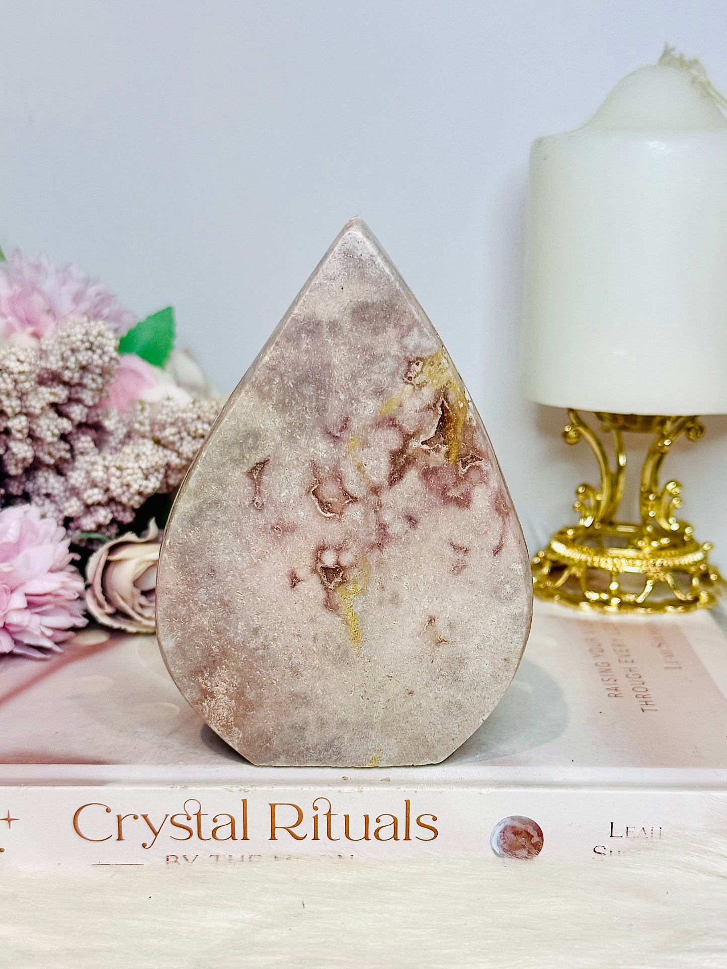 Large Pink Amethyst Druzy Flame | Freeform 464g