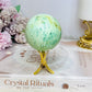 A Rare Stone ~ Genuine Inca Turquoise Sphere 210g On Stand