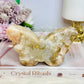 Pink Amethyst Carved Butterfly 13cm