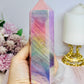 Large Angel Aura Chunky Rose Quartz Tower 16cm 597g