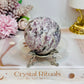 Pink Tourmaline Sphere on Stand 313g