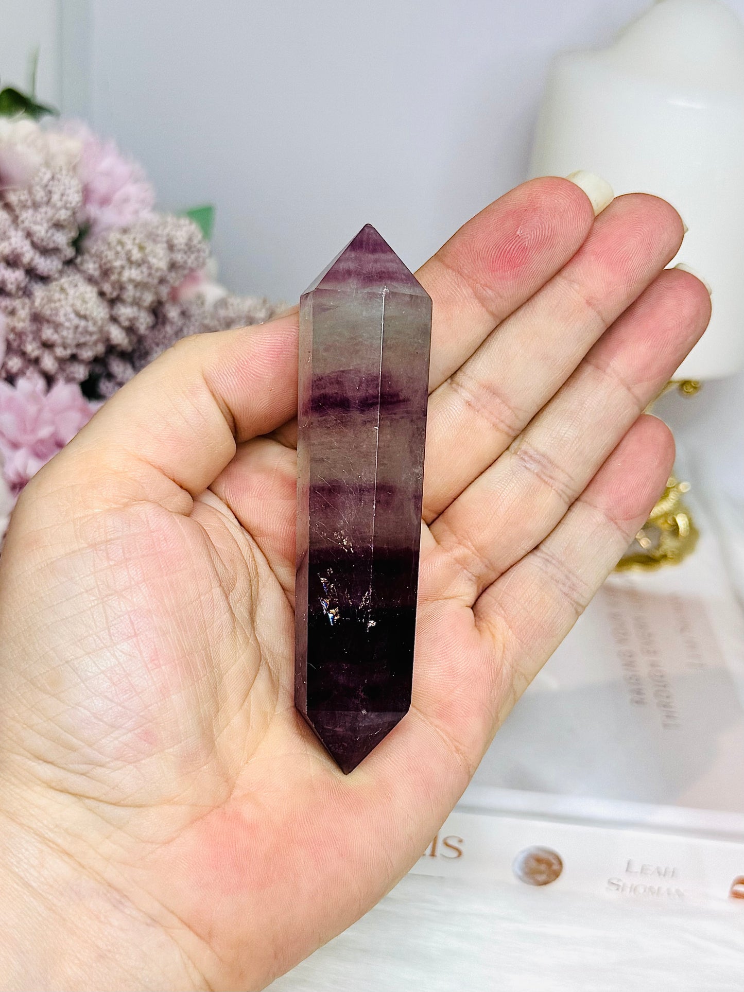 Rainbow Fluorite Double Terminated Point 9.5cm