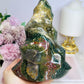 Huge Ocean Jasper Carved Flame | Freeform 17cm 1.14KG