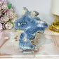 Blue Coral Fossil Specimen Slab on Stand 10.5cm