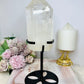 Large Clear Quartz Tower on Stand 24cm 952g