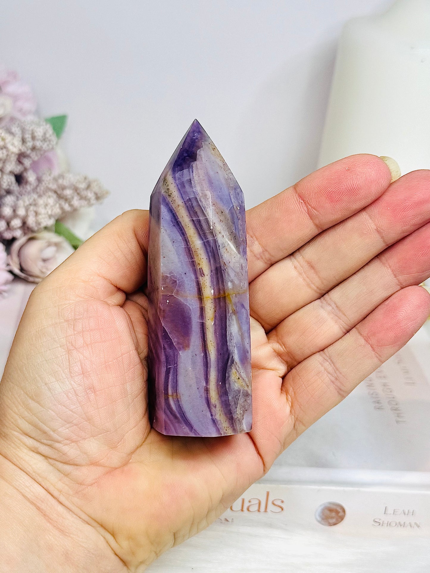 Purple Fluorite Tower 9.5cm